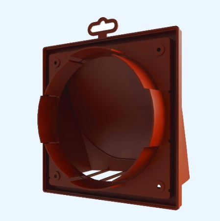 1919К15.16ФВ терр Выход стенной КФВ фланец D150/160 обр.клапан 190х190 ASA Terracotta ERA STREETLINE